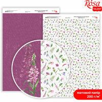 Papiri za scrapbooking Wild Flowers A4 | različiti motivi — slika 6