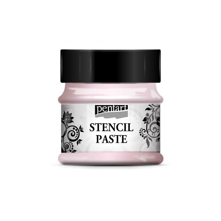 Pasta za šablonu biserna Stencil Paste Pentart 50ml – ice flower