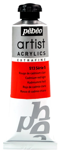 Pebeo Artist akrilna boja 37 ml – Svijetla kadmij crvena