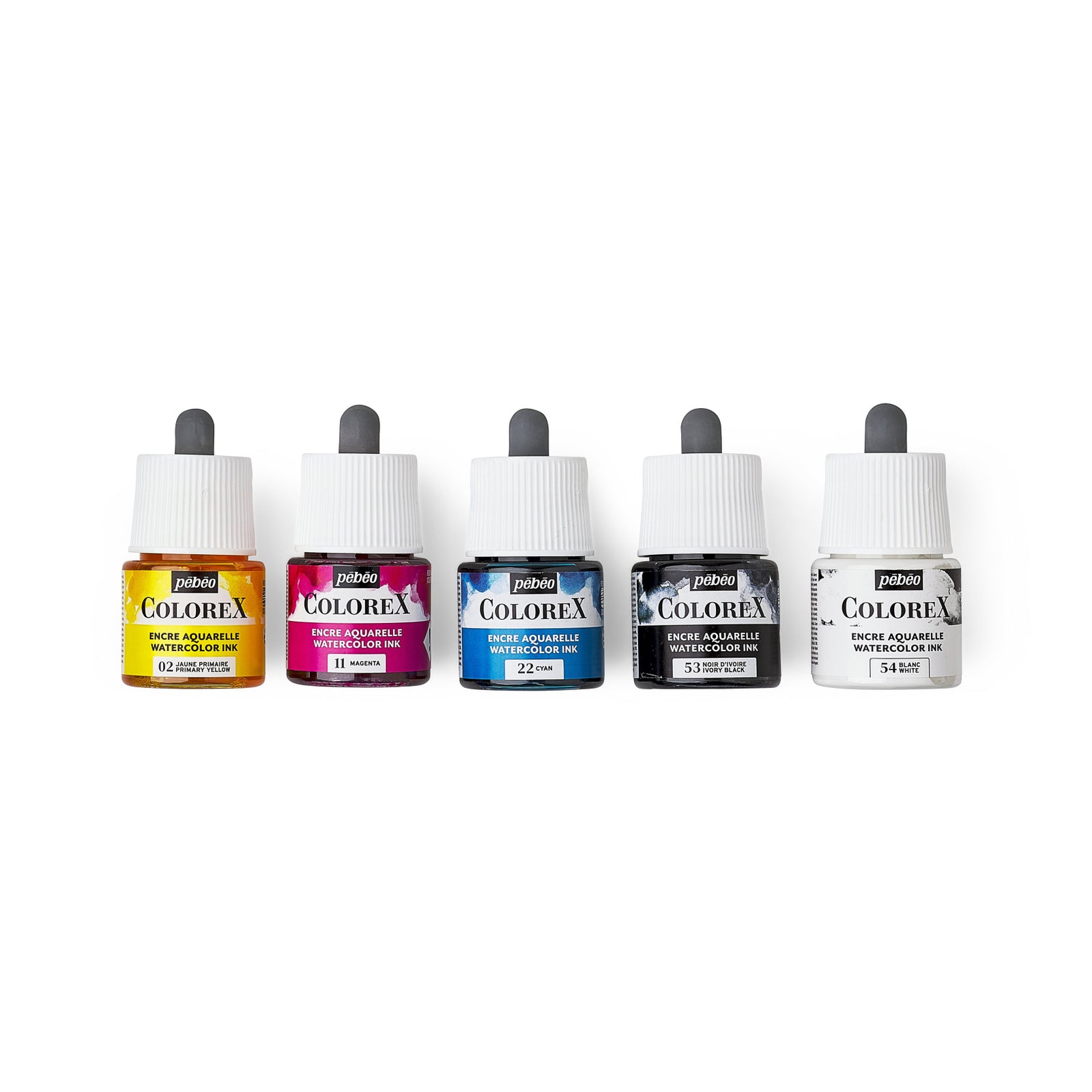 Pebeo Colorex set akvarelnih tinti 5 x 45 ml