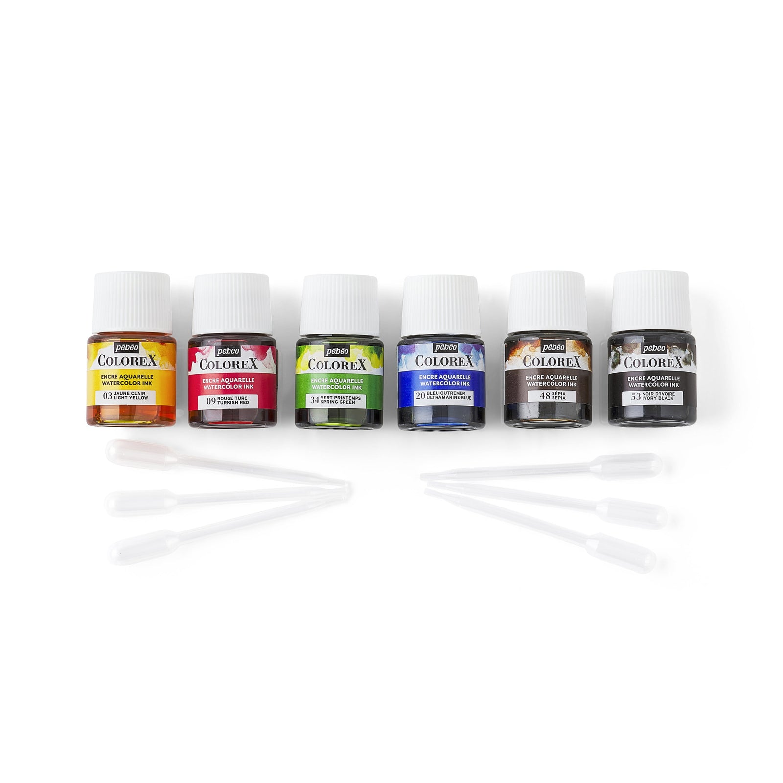 Pebeo Colorex set akvarel boja 6 x 20 ml