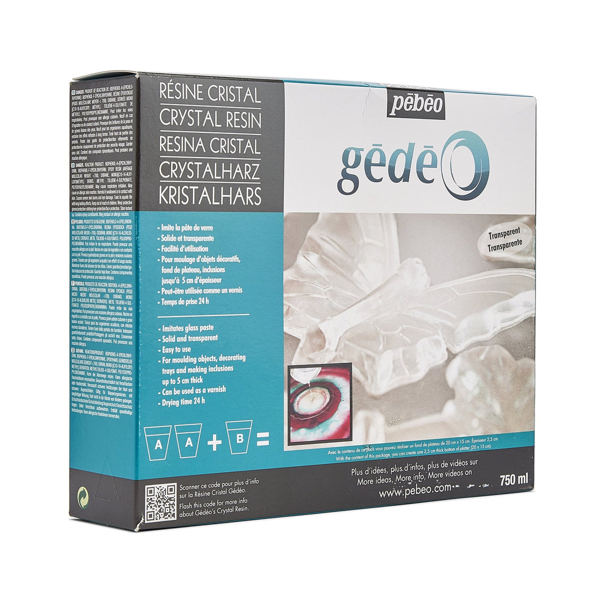 Pebeo Gédéo kristalna smola 750 ml prozirna
