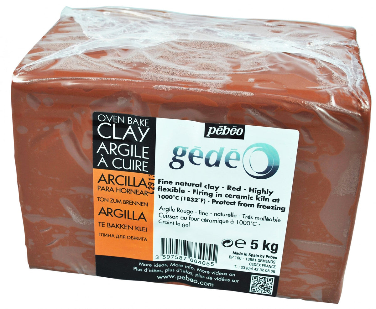 Pebeo Gédéo lončarska glina 5 kg crvena – 5 kg červená