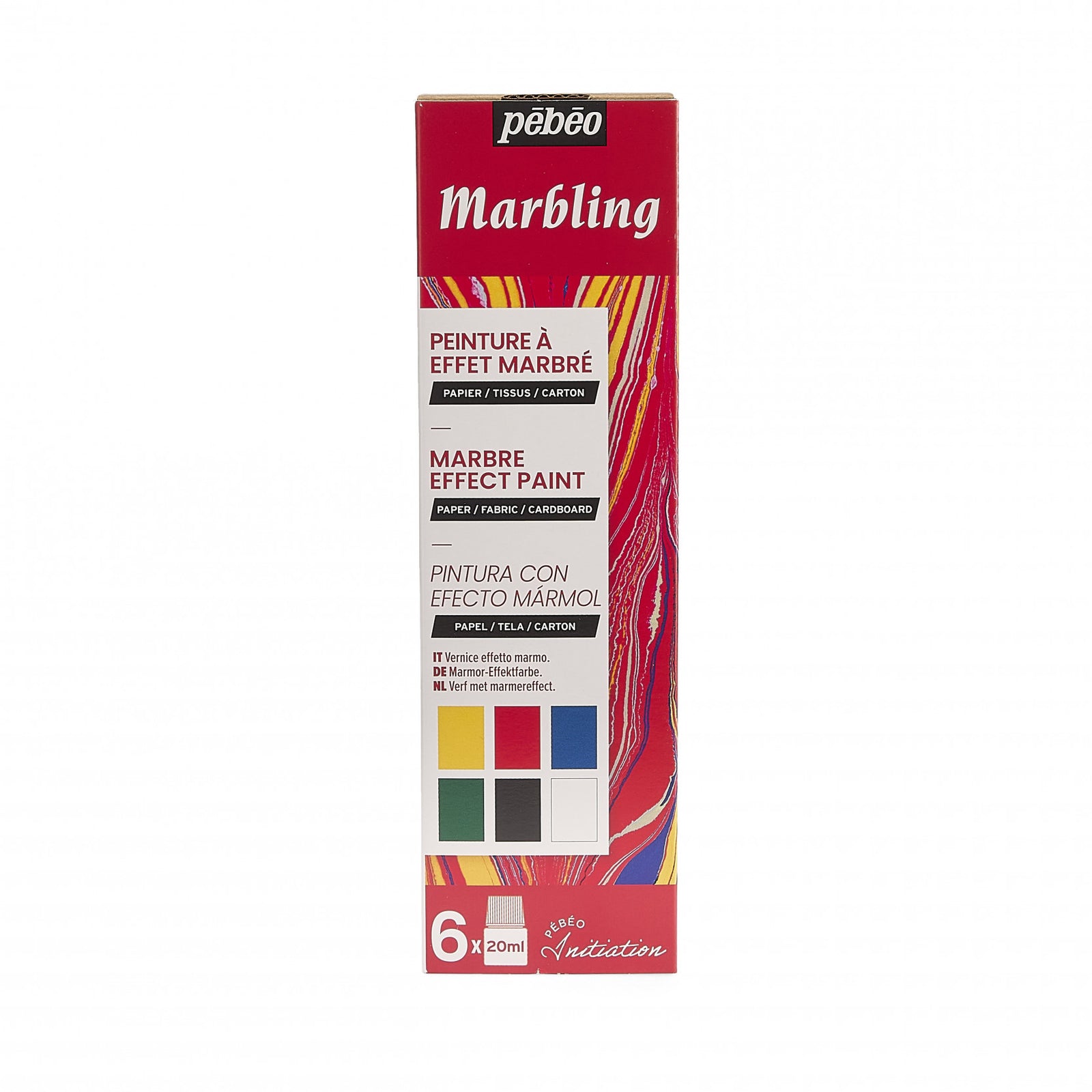 Pebeo Marbling set boja za mramoriranje 6 x 20 ml