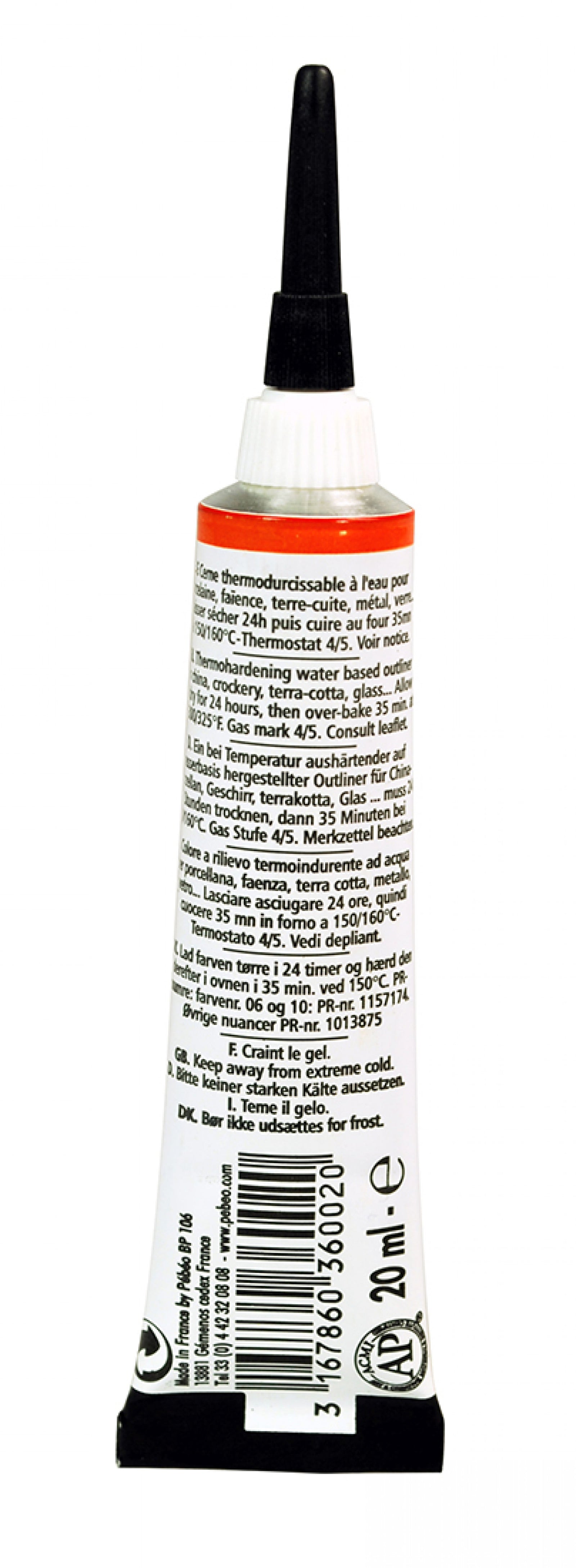 Pebeo Porcelaine 150 reljefna kontura za porculan 20 ml