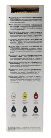 PEBEO Porcelaine 150 set boja za porculan 6 x 20 ml