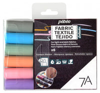 Pebeo set markera za tekstil Setacolor 6 kom PASTEL