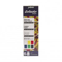 Pebeo Setacolor set pokrivnih boja za tekstil 6 x 20 ml