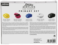 Pebeo Studio Acrylic set akrilnih boja 5 x 100 ml