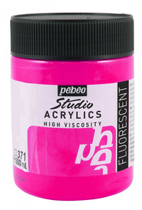 Pebeo Studio akrilna boja 500 ml – Fluorescentno ružičasta