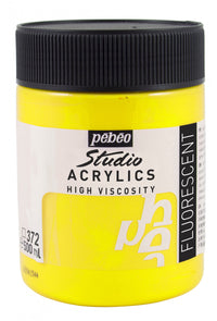 Pebeo Studio akrilna boja 500 ml – Fluorescentno žuta