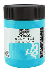 Pebeo Studio akrilna boja 500 ml – Preljevna plavo-zelena