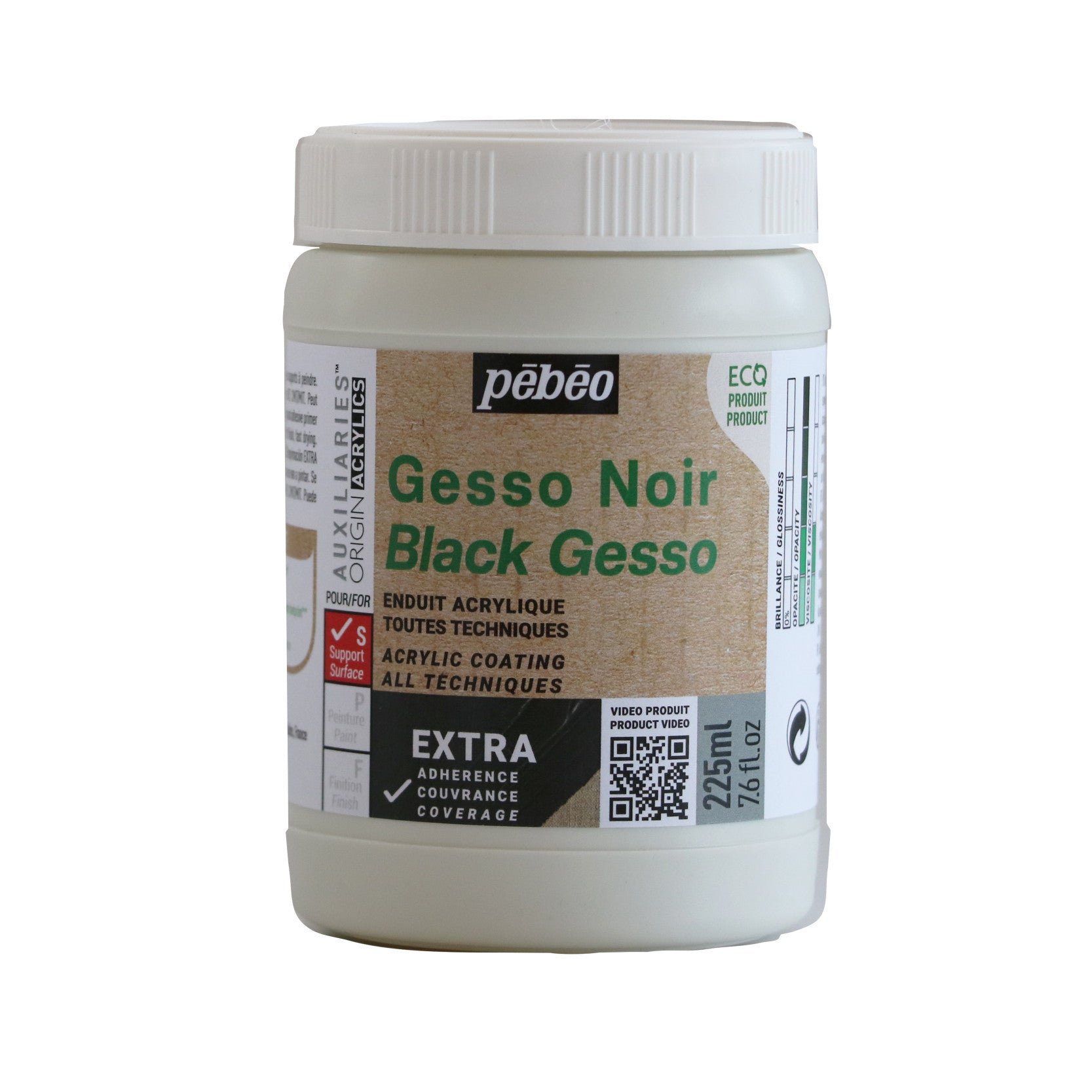 Pebeo Studio crni gesso 225 ml