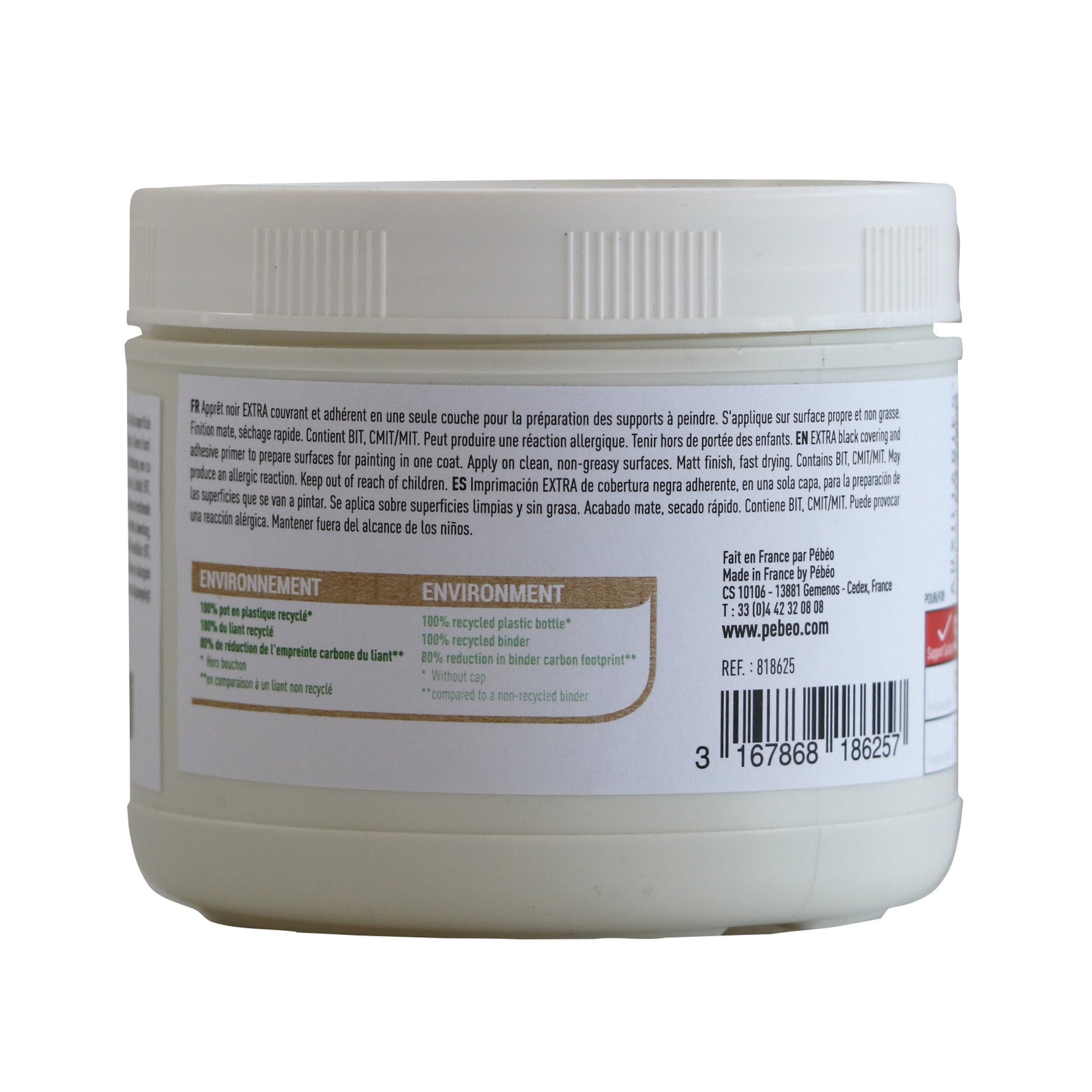 Pebeo Studio Acrylics crni akrilni gesso 475 ml