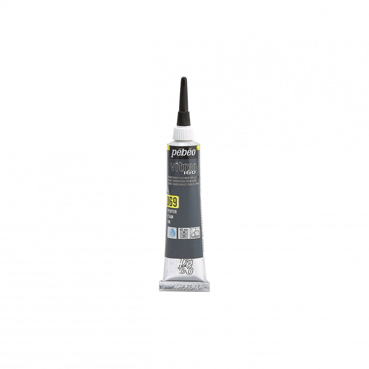 Pebeo Vitrea 160 kontura za staklo 20 ml – Kositar