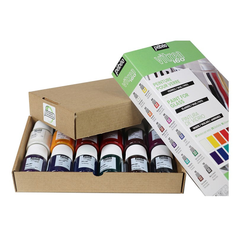 PEBEO Vitrea 160 set boja za staklo 12 x 20 ml