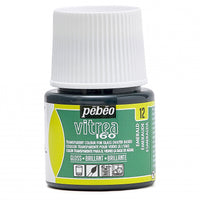 Boja za vitraj za staklo Pebeo Vitrea 160 sjajna 45 ml – Smaragdno zelena