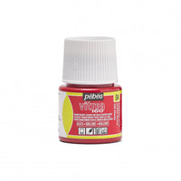 Boja za vitraj za staklo Pebeo Vitrea 160 sjajna 45 ml – Papar crvena