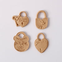 Pentart Elastično drvo - set lokota 3 x 2,5 cm, 4 kom