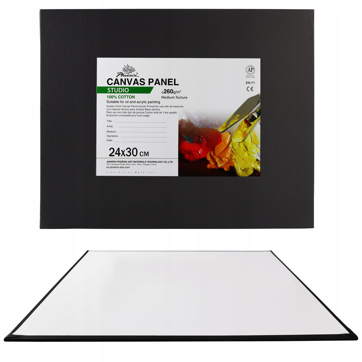 Phoenix crno platno na kartonu 24 x 30 cm – 5 kom