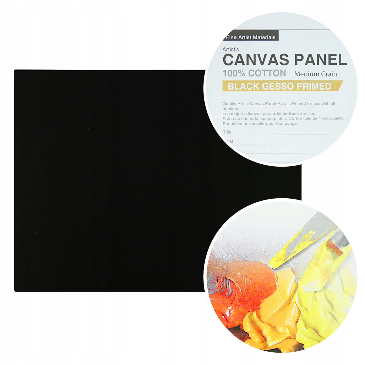 Phoenix crno platno na kartonu 24 x 30 cm – 5 kom