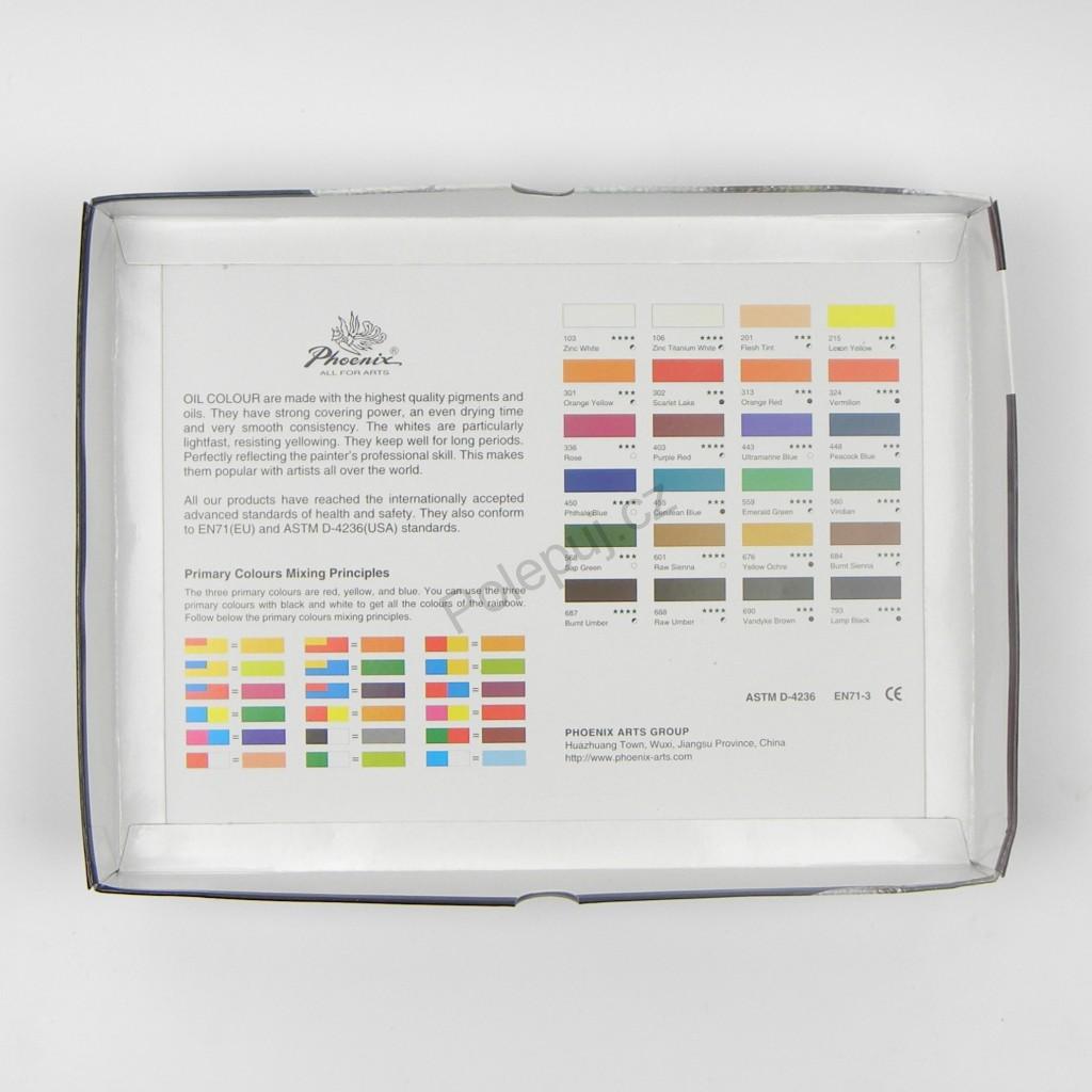 Phoenix - set uljanih boja 12–24 x 12 ml
