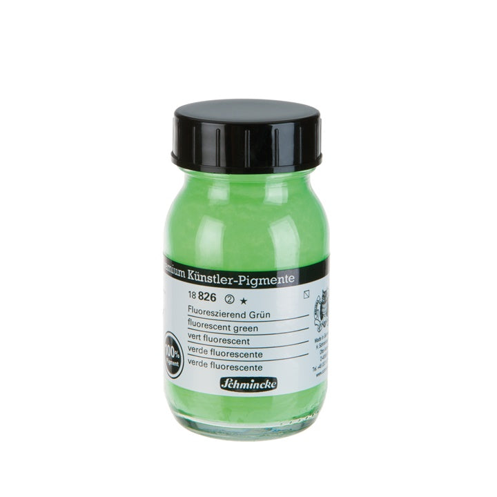 Pigmenti Schmincke 100 ml – 826 fluorescentna zelena