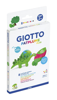 Plastelin GIOTTO Patplume neonske boje 8 x 33 g