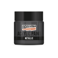 Akrilna boja metalik - 50 ml – Grafit