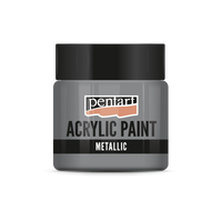 Akrilna boja metalik - 50 ml – Olovno siva