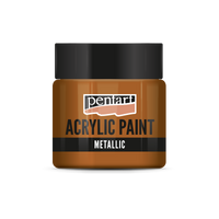 Akrilna boja metalik - 50 ml – Zlatno crvena