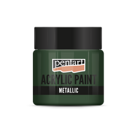 Akrilna boja metalik - 50 ml – Bršljan zelena