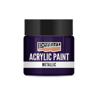 Akrilna boja metalik - 50 ml – Srebrno ljubičasta