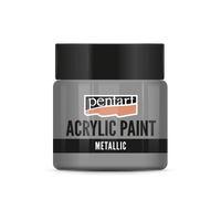 Akrilna boja metalik - 50 ml – Srebrni dodir