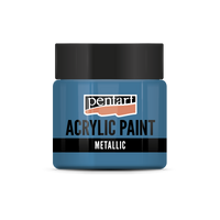 Akrilna boja metalik - 50 ml – Svijetloplava