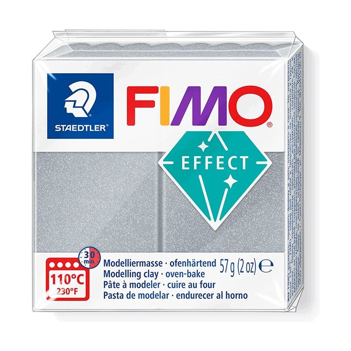 Polimerna masa FIMO Effect 57 g – Srebrna metalik