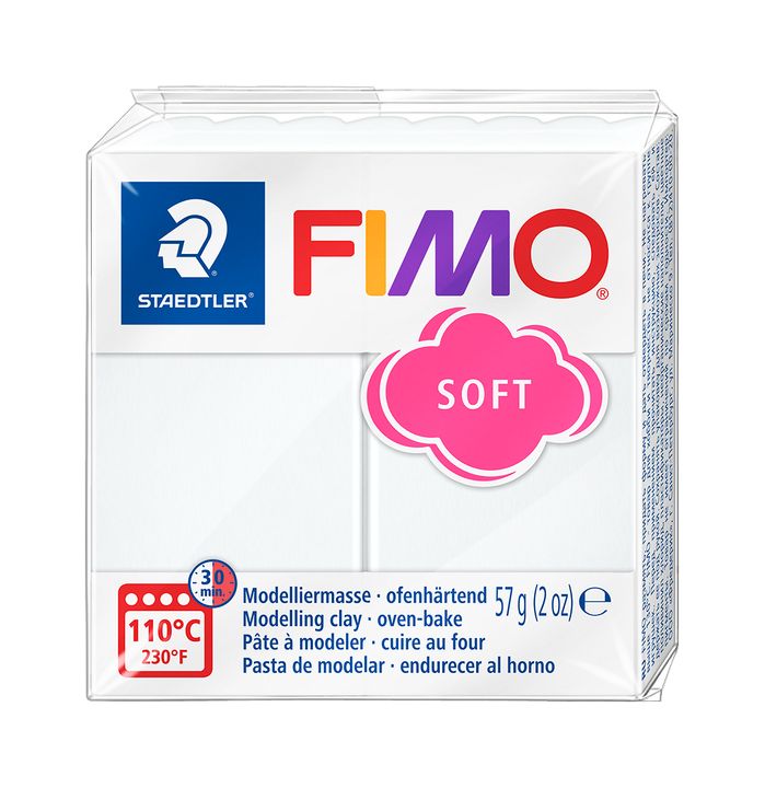 Polimerna masa FIMO Soft 57 g – Bijela