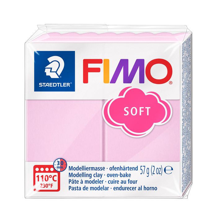 Polimerna masa FIMO Soft 57 g – Ružičasta pastelna