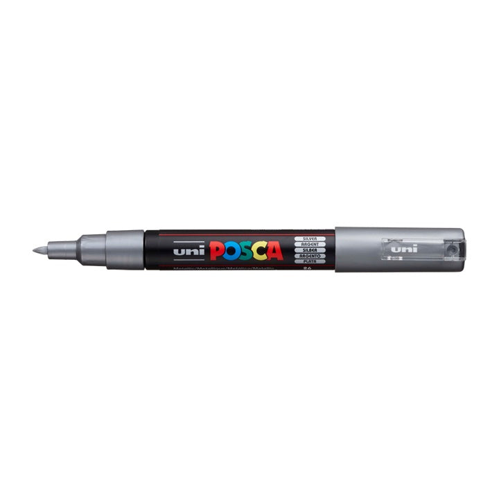 Marker UNI POSCA PC-1M 0.7 - 1 mm – srebrna (26)