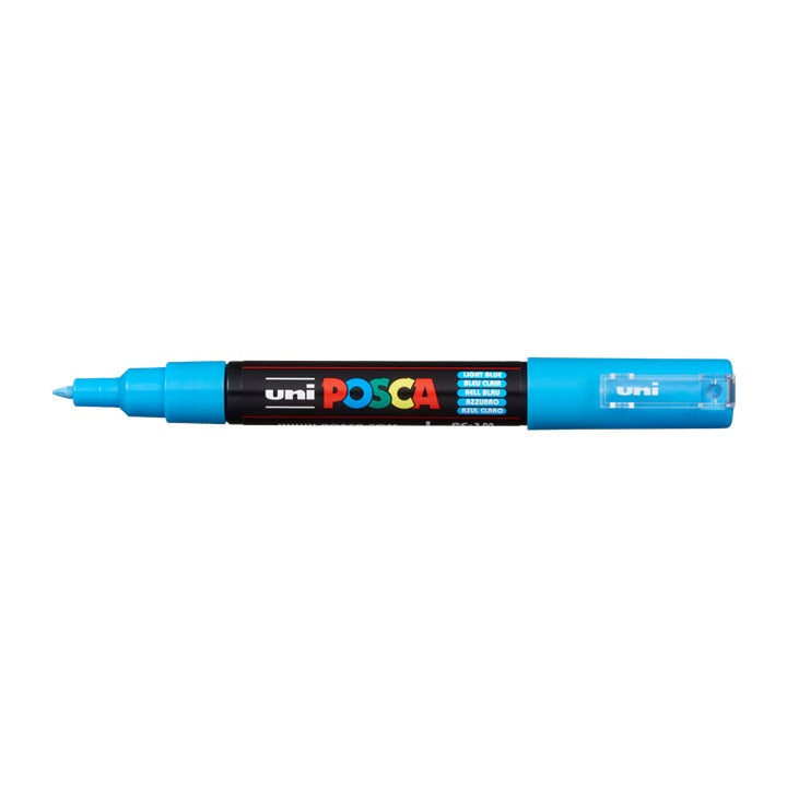 Marker UNI POSCA PC-1M 0.7 - 1 mm – svijetloplava (8)