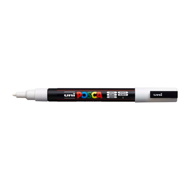 Marker UNI POSCA PC-3M 0.9 - 1.3 mm – bijela (1)