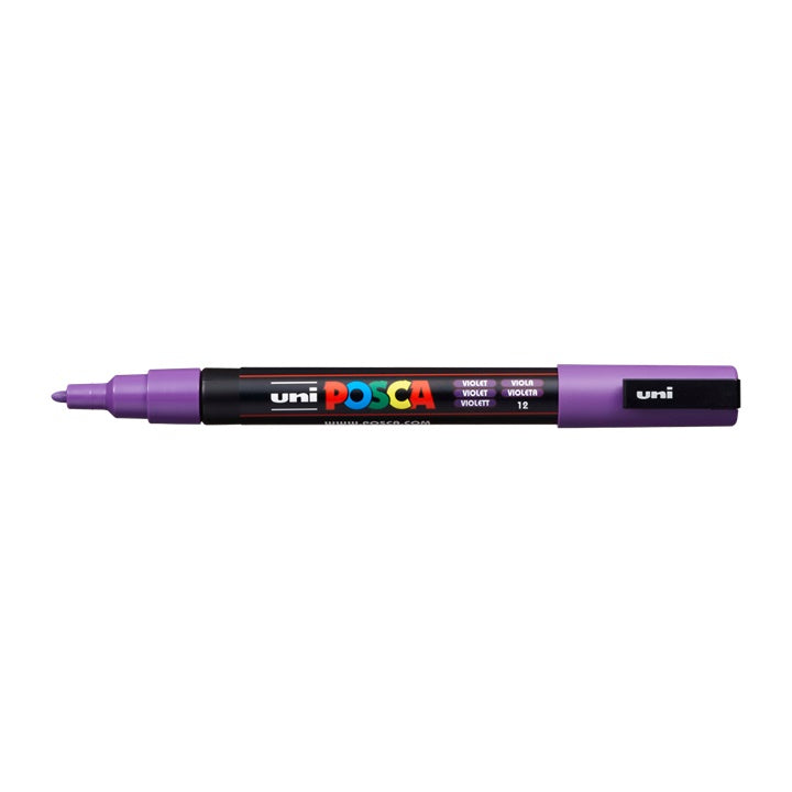 Marker UNI POSCA PC-3M 0.9 - 1.3 mm – ljubičasta (12)