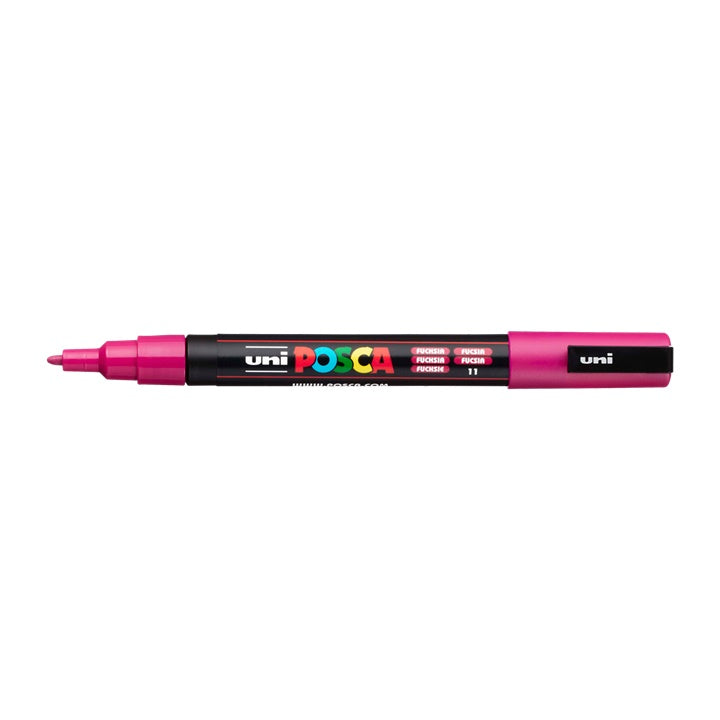 Marker UNI POSCA PC-3M 0.9 - 1.3 mm – fuksija (11)