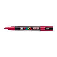 Marker UNI POSCA PC-3M 0.9 - 1.3 mm – tamnocrvena (14)