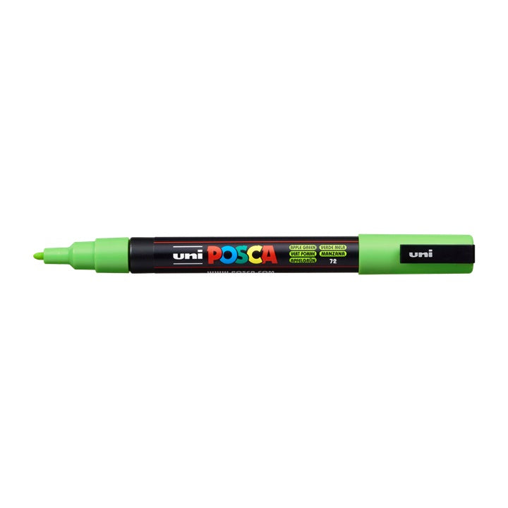 Marker UNI POSCA PC-3M 0.9 - 1.3 mm – zelena jabuka (72)