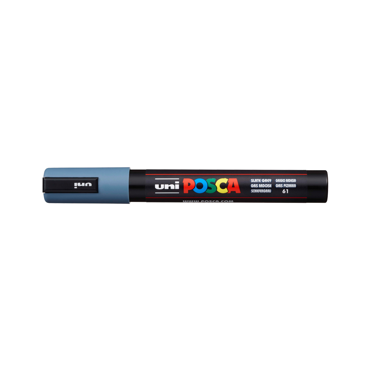 Posca marker PC-5M, 1,8 – 2,5 mm, škriljevac siva