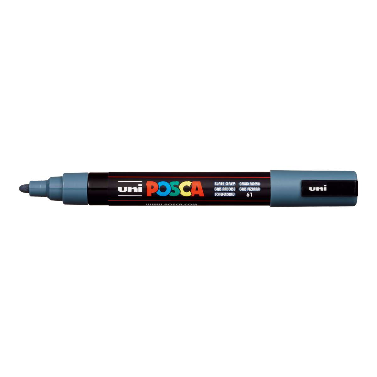 Posca marker PC-5M, 1,8 – 2,5 mm, škriljevac siva