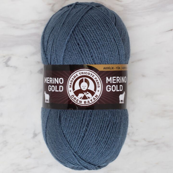 Predivo za pletenje Madame Tricote Paris Merino Gold 100 g | izaberi boju - benzin plava