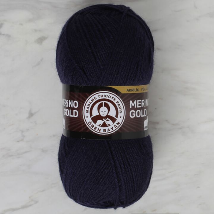 Predivo za pletenje Madame Tricote Paris Merino Gold 100 g | izaberi boju - mornarsko plava