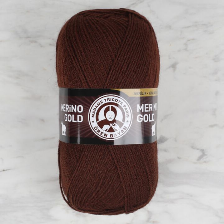 Predivo za pletenje Madame Tricote Paris Merino Gold 100 g | izaberi boju - tamno smeđa